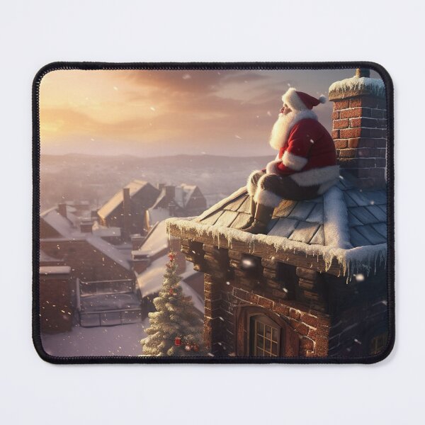 Item preview, Christmas - Santa on Roof designed and sold by KootenayDesigns.