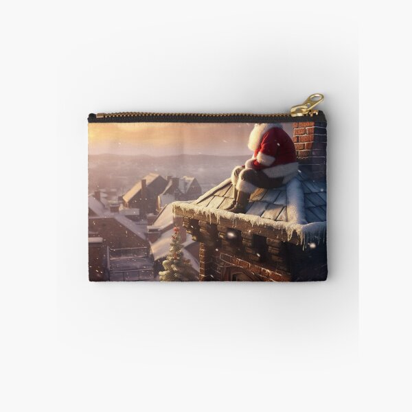 Item preview, Christmas - Santa on Roof designed and sold by KootenayDesigns.