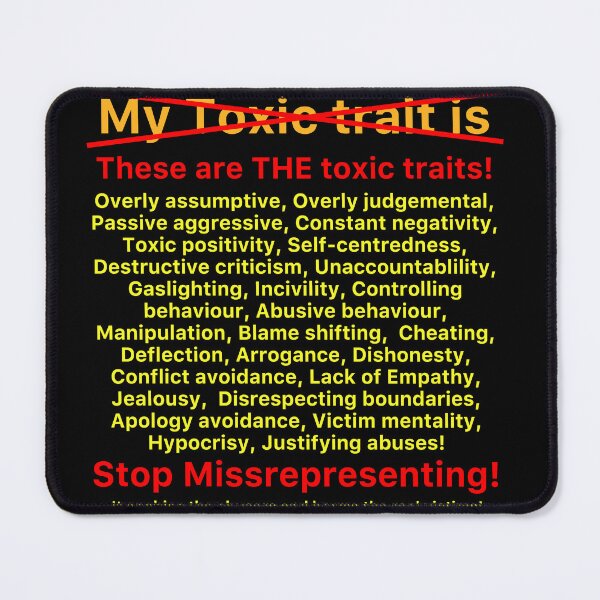 Item preview, My Toxic Trait designed and sold by Zendragon-Store.