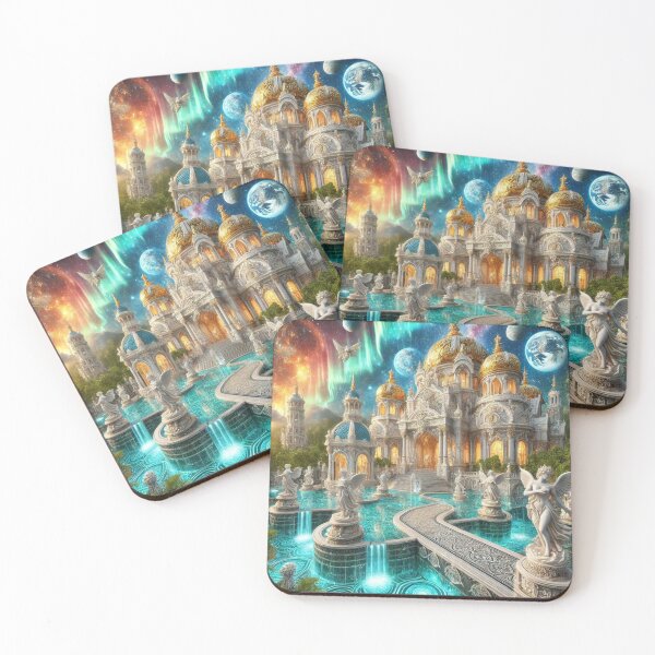 Item preview, Fantasy Opulent Ornate Castle in a Celestial Dream Paradise designed and sold by Meta2Physical.