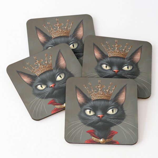 Item preview, The king cat with crown designed and sold by Leylita Design.