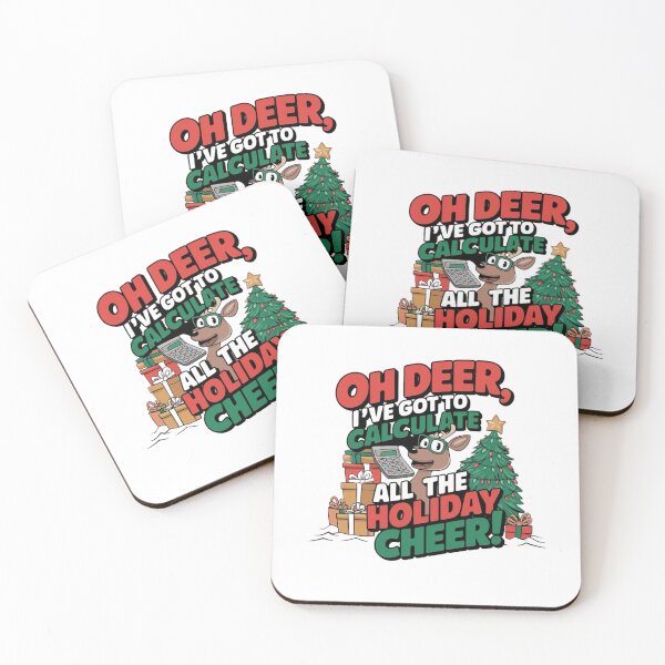Item preview, Funny Holiday Math Teacher Oh Deer Christmas Cheer designed and sold by BunBuntheDog-.