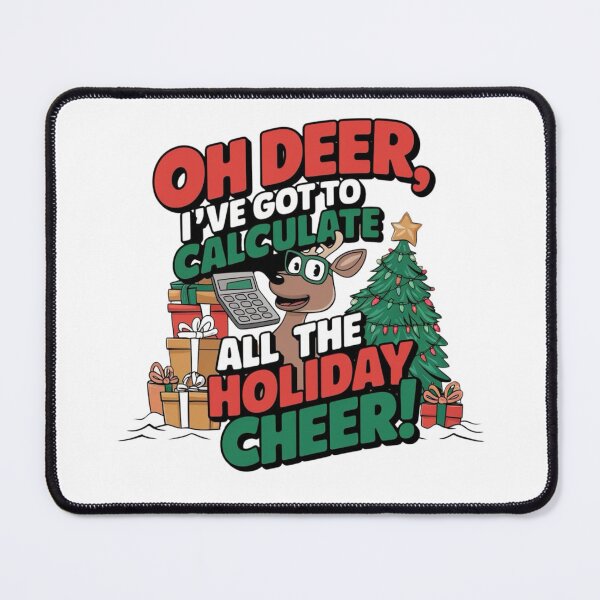 Item preview, Funny Holiday Math Teacher Oh Deer Christmas Cheer designed and sold by BunBuntheDog-.