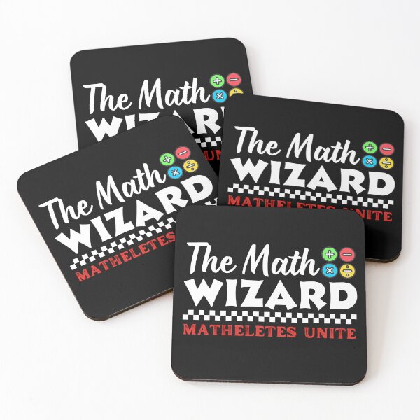 Item preview, The Math Wizard, Matheletes Unite, Teachers Dark Design  designed and sold by Raise2Shine.