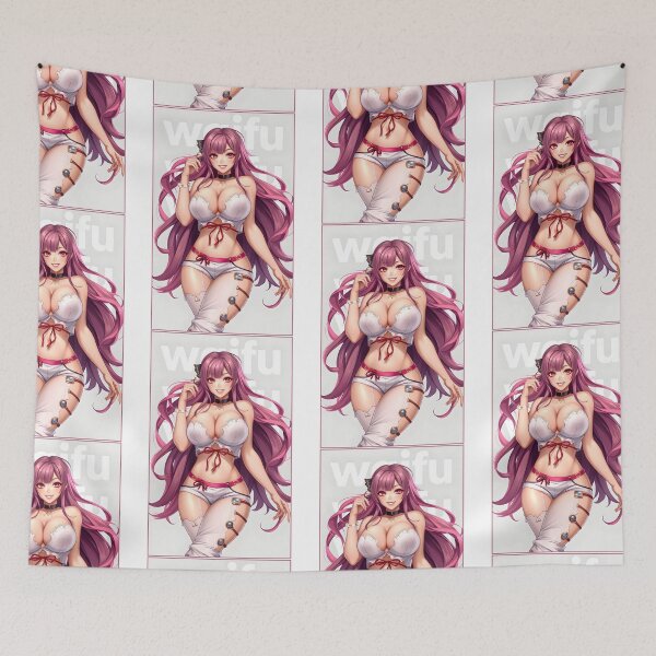 Item preview, Seductive Anime Waifu with Pink Hair | Sexy Lingerie & Confident Pose | Japanese Manga Art designed and sold by Anime Shape.