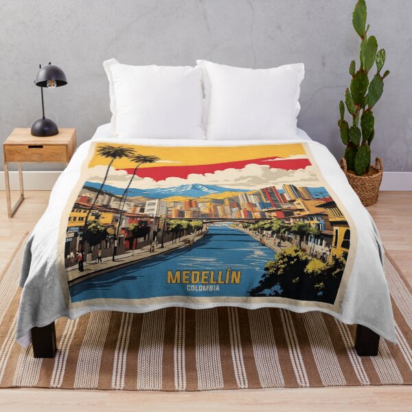 Item preview, Medellin Colombia Retro Vintage Poster Tourism designed and sold by TravelersGems.