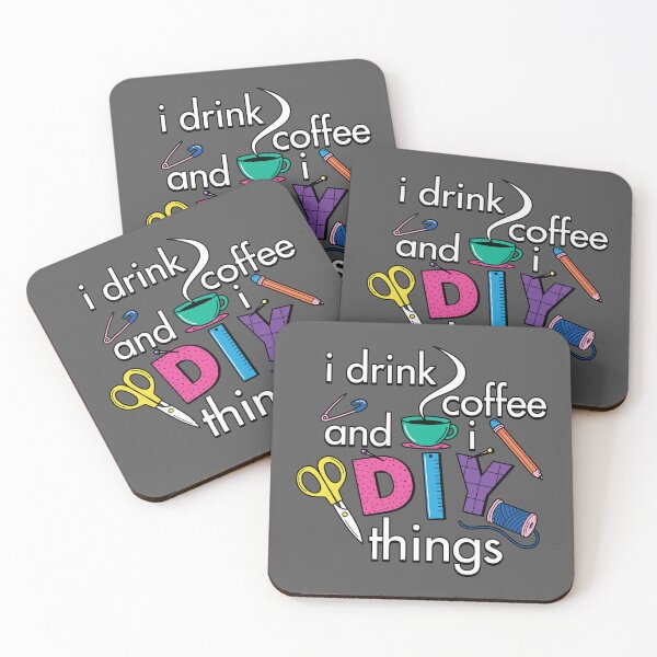 Item preview, Cool Colorful DIY Craft Coffee Lover Hobbyist Slogan designed and sold by BoggsNicolasArt.