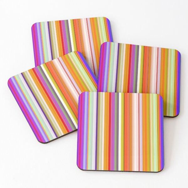 Item preview, Vertical Stripes in Purple, Orange, Blue and Green designed and sold by KaSaPo.