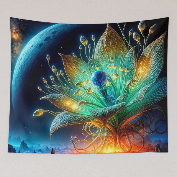 Item preview, Alien Plant in Luminous Bloom designed and sold by koreatvtea.