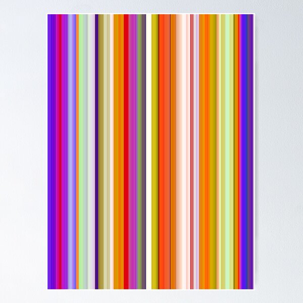 Item preview, Vertical Stripes in Purple, Orange, Blue and Green designed and sold by KaSaPo.