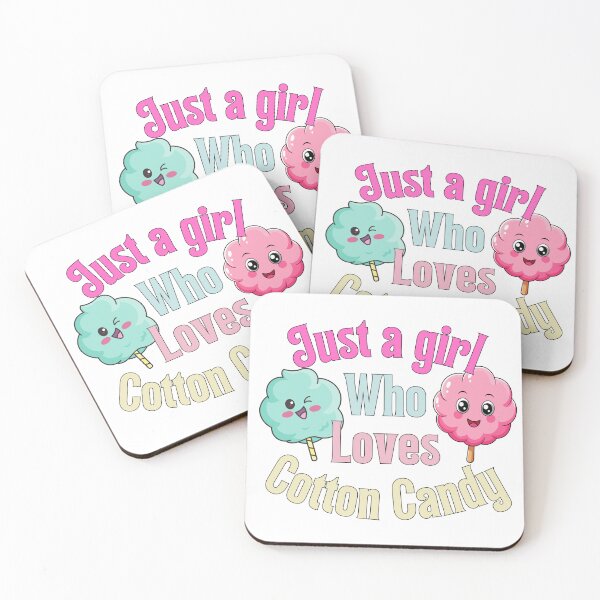 Item preview, Just a girl who loves cotton candy designed and sold by coloursforkids.