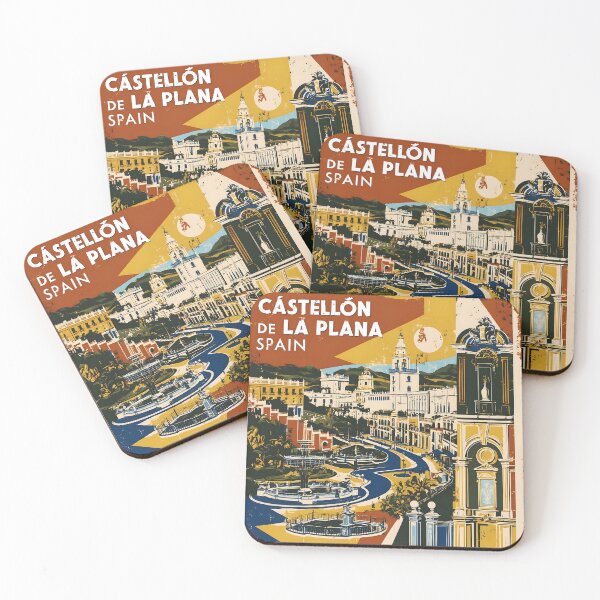 Item preview, Castellon de la Plana Spain Vintage Travel Tourism designed and sold by TravelersGems.