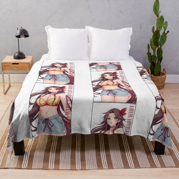 Artikelvorschau, Charmante Anime Waifu mit braunen Haaren | Gelbes Top und Jeansshorts | Japanische Manga-Kunst entworfen und verkauft von Anime Shape.