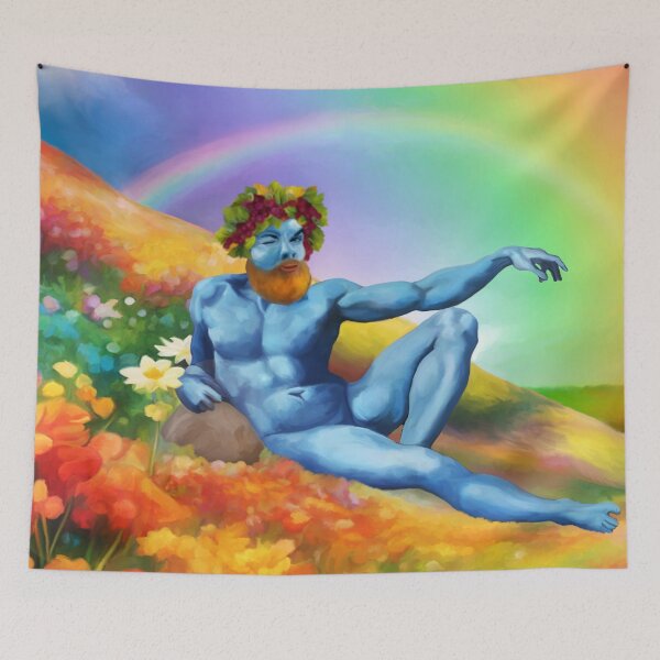 Item preview, the blue man designed and sold by AcaliSeisme.