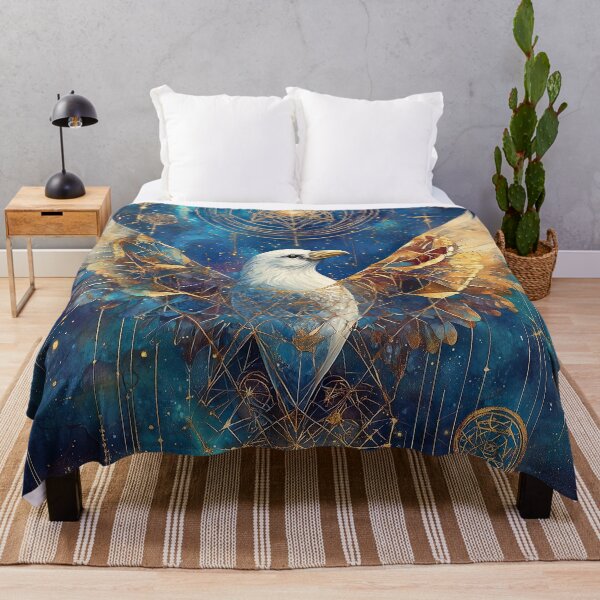 Item preview, Cosmic Awakening: Sirius Star, Sacred Geometry, and the Mystical White Raven designed and sold by Leylita Design.