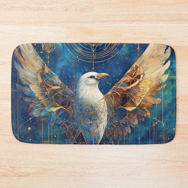 Item preview, Cosmic Awakening: Sirius Star, Sacred Geometry, and the Mystical White Raven designed and sold by Leylita Design.
