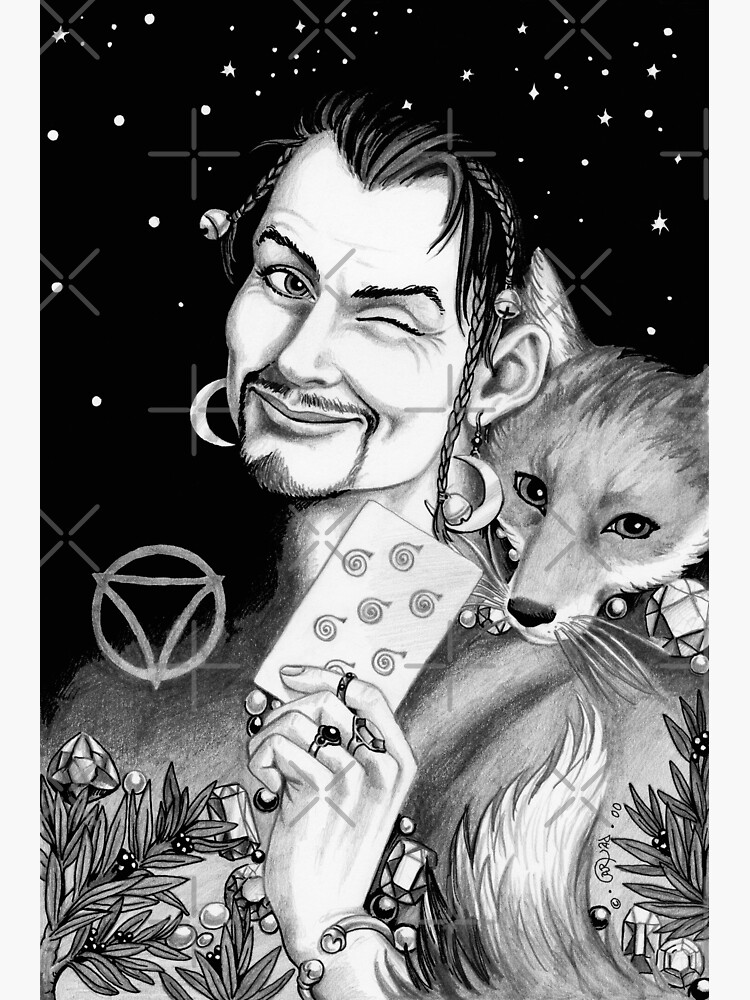 Thumbnail 3 of 3, Sticker, Phex, the Cunning designed and sold by CaryadArtwork.