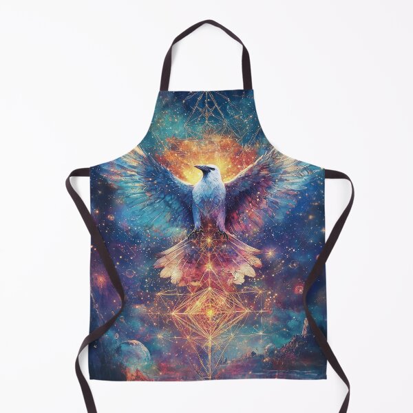 Item preview, Cosmic Awakening: Sirius Star, Sacred Geometry, and the Mystical White Raven designed and sold by Leylita Design.