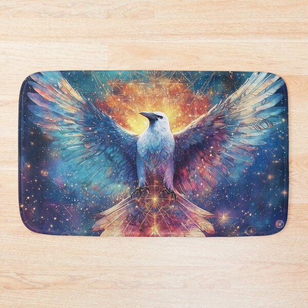 Item preview, Cosmic Awakening: Sirius Star, Sacred Geometry, and the Mystical White Raven designed and sold by Leylita Design.