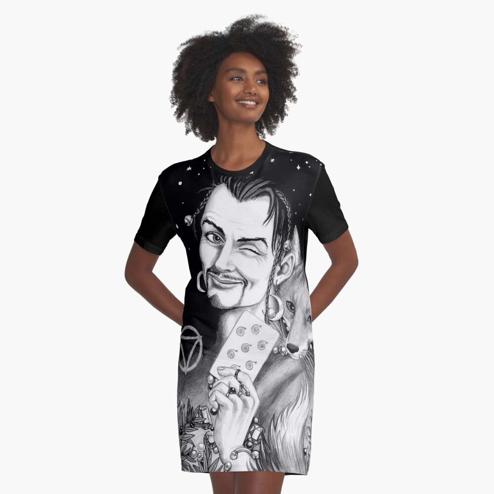 Item preview, Graphic T-Shirt Dress designed and sold by CaryadArtwork.