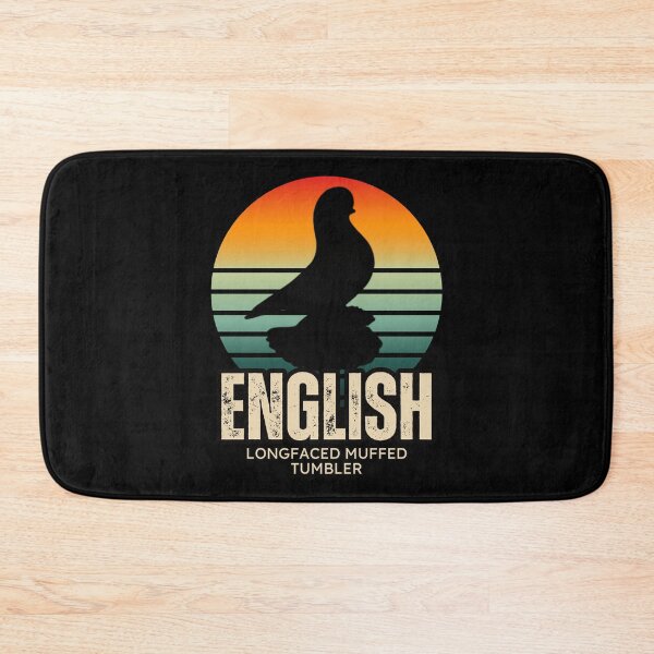Item preview, The English Longfaced Muffed Tumbler Pigeon designed and sold by boboodesigns.