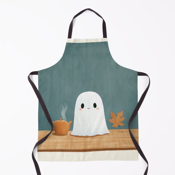 Item preview, Cute Ghost Enjoying Tea Time designed and sold by WPCreator.