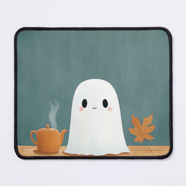 Item preview, Cute Ghost Enjoying Tea Time designed and sold by WPCreator.