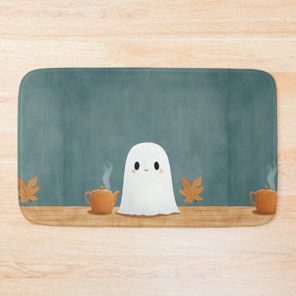 Item preview, Cute Ghost Enjoying Tea Time designed and sold by WPCreator.