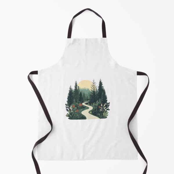 Item preview, Forest Trail Sticker with Lush Greenery and Sunset designed and sold by Liseri.