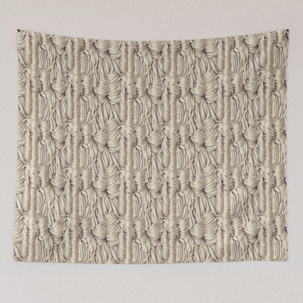 Item preview, Shirred Patterns: Refined, Textural Fabric Art designed and sold by communedesigns.