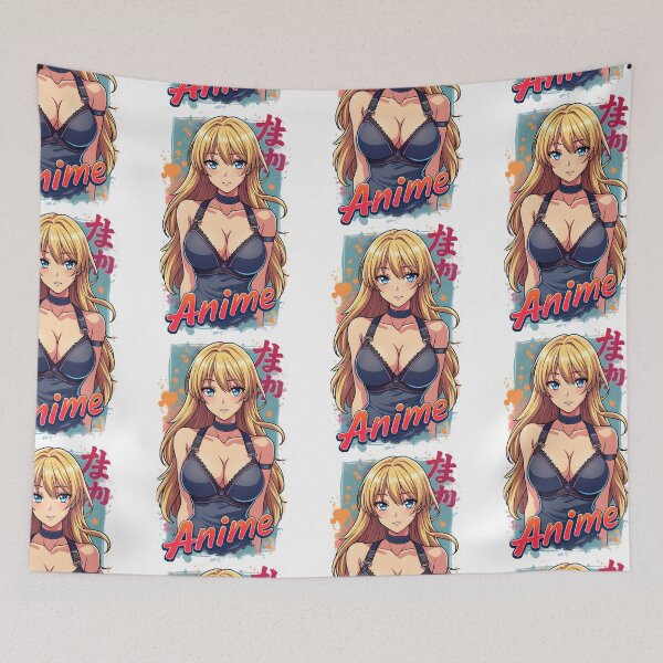 Item preview, Blonde Bombshell Anime Waifu | Sexy Lingerie & Blue Eyes | Japanese Manga Art designed and sold by Anime Shape.