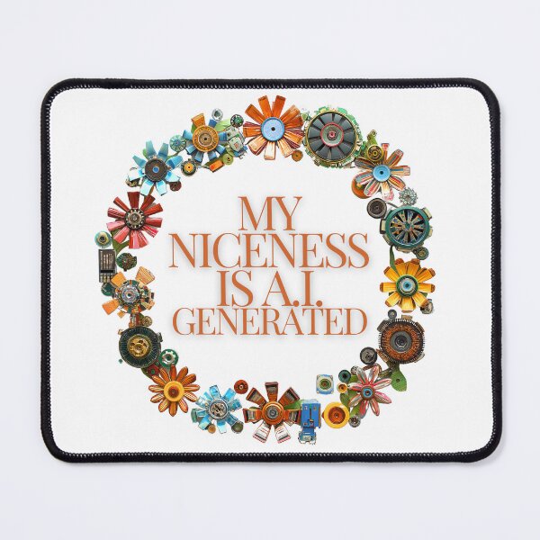 Item preview, My Niceness is A.I. Generated designed and sold by LarkspurAndTea.