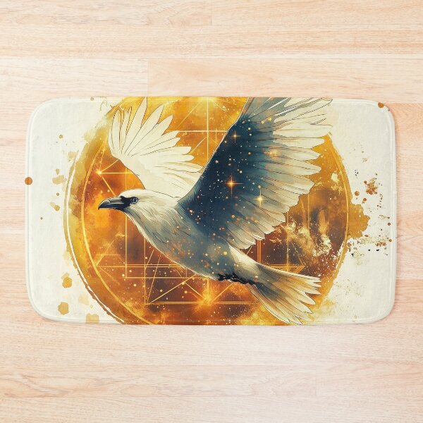 Item preview, Cosmic Awakening: Sacred Geometry, and the Mystical White Raven designed and sold by Leylita Design.