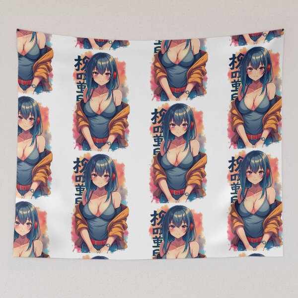 Item preview, Edgy Anime Waifu with Headphones | Sexy Outfit & Bold Look | Japanese Manga Art designed and sold by Anime Shape.
