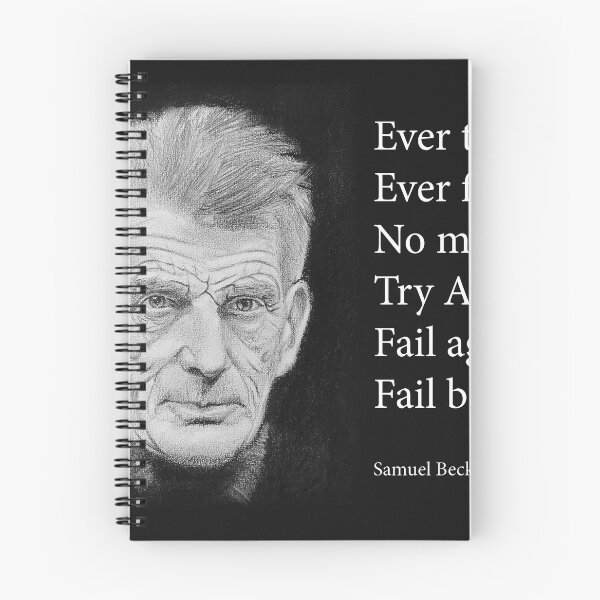 Item preview, Samuel Beckett Poster Print with quote designed and sold by ConorKeeganArt.
