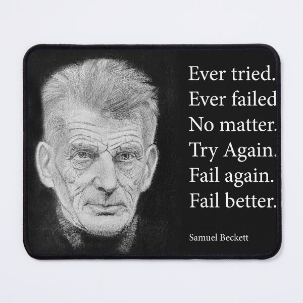 Item preview, Samuel Beckett Poster Print with quote designed and sold by ConorKeeganArt.