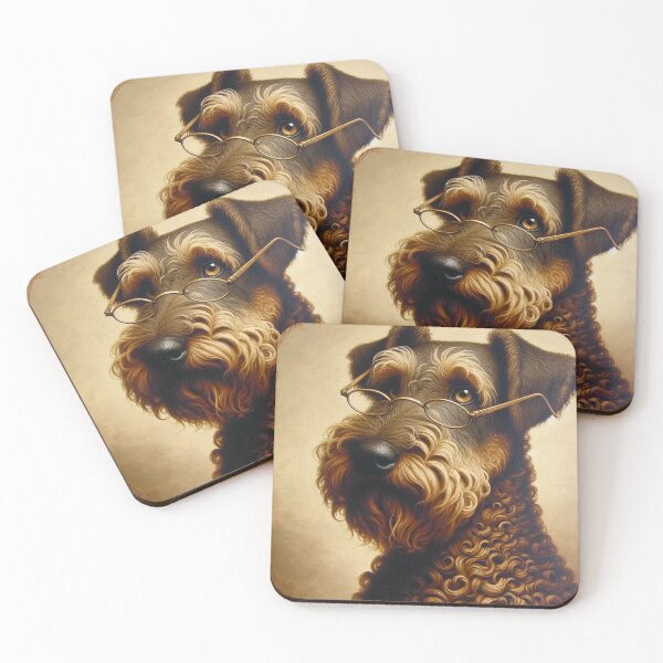 Item preview, Smart Brown Dog with Specs - Whimsical Pet Illustration designed and sold by mustardseed-410.
