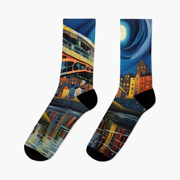 Item preview, Bridge under moonlight 8 designed and sold by George Hutton Hunter.