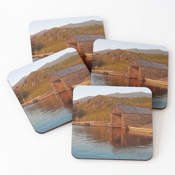 Item preview,  Llyn y Dywarchen Boat house at Golden Hour designed and sold by duncan1980uk.
