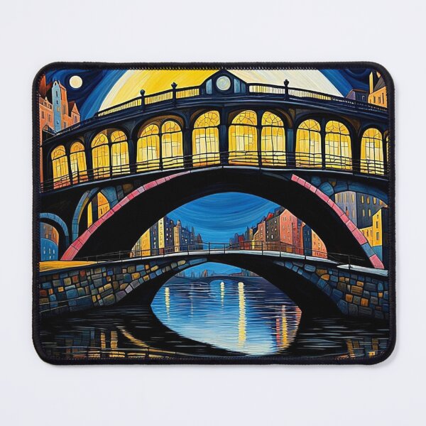 Item preview, Bridge under moonlight 4 designed and sold by George Hutton Hunter.