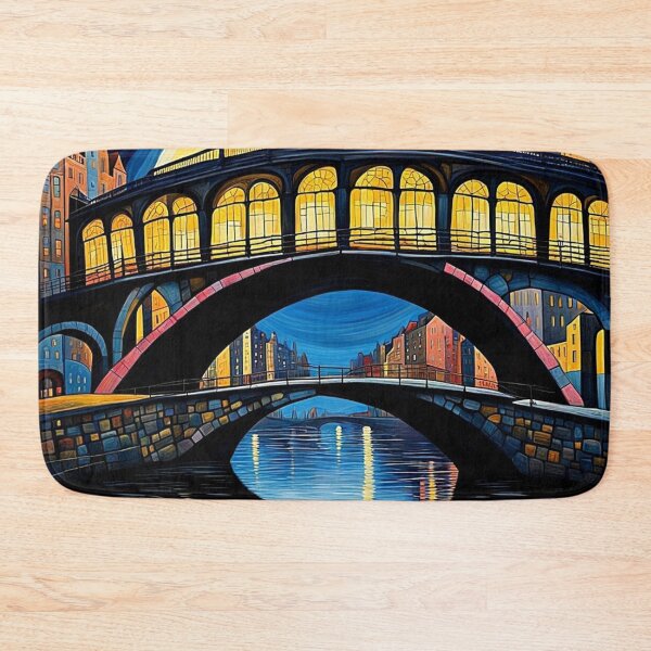 Item preview, Bridge under moonlight 4 designed and sold by George Hutton Hunter.
