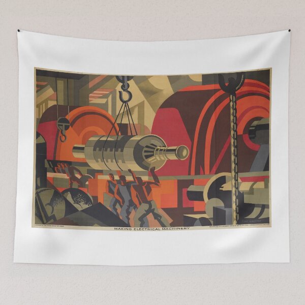 Item preview, British Making Electrical Machinery poster 1920's designed and sold by colliophoto.