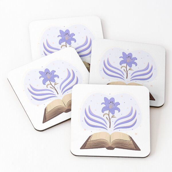Item preview, Open book and blue lily designed and sold by OM-lova.