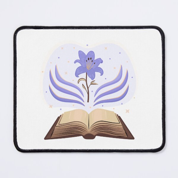 Item preview, Open book and blue lily designed and sold by OM-lova.