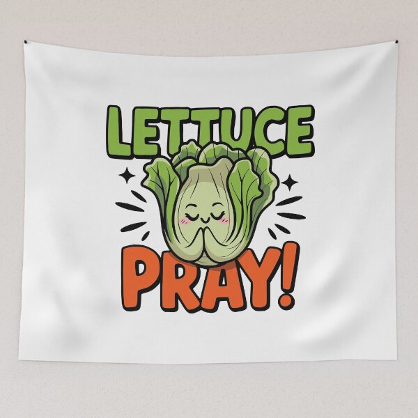 Item preview, Lettuce Pray! Cute Lettuce Pun designed and sold by PMCreative.