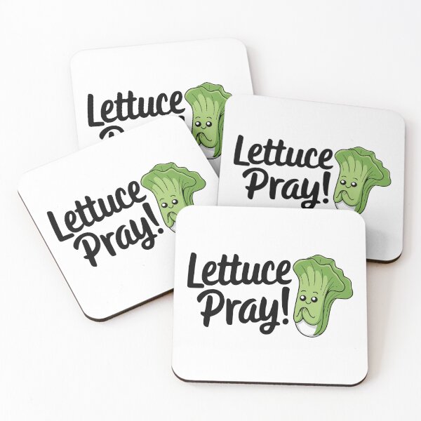 Item preview, Lettuce Pray! Cute Religious Lettuce Pun designed and sold by PMCreative.