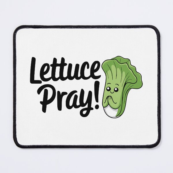 Item preview, Lettuce Pray! Cute Religious Lettuce Pun designed and sold by PMCreative.