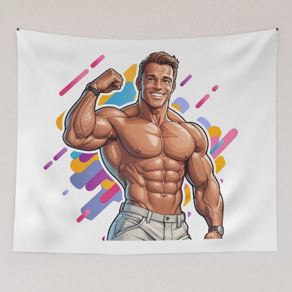 Item preview, New Series: Bodybuilder Sticker #45 designed and sold by ForeverPrintsOK.