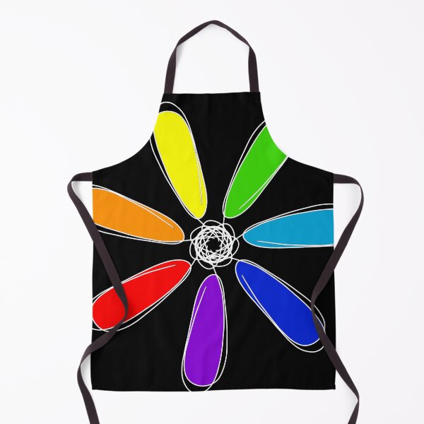 Item preview, Geometric flower with rainbow colors designed and sold by Stefrait-7.