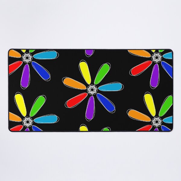 Item preview, Geometric flower with rainbow colors designed and sold by Stefrait-7.